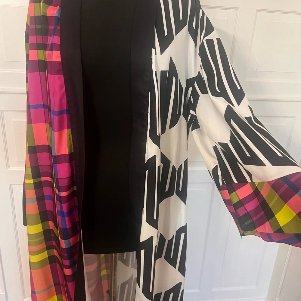 Mixed graphic print long kimono/duster - Picture 2 of 3